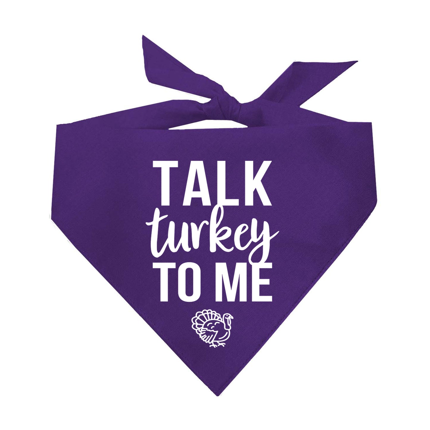Talk Turkey To Me Triangle Dog Bandana
