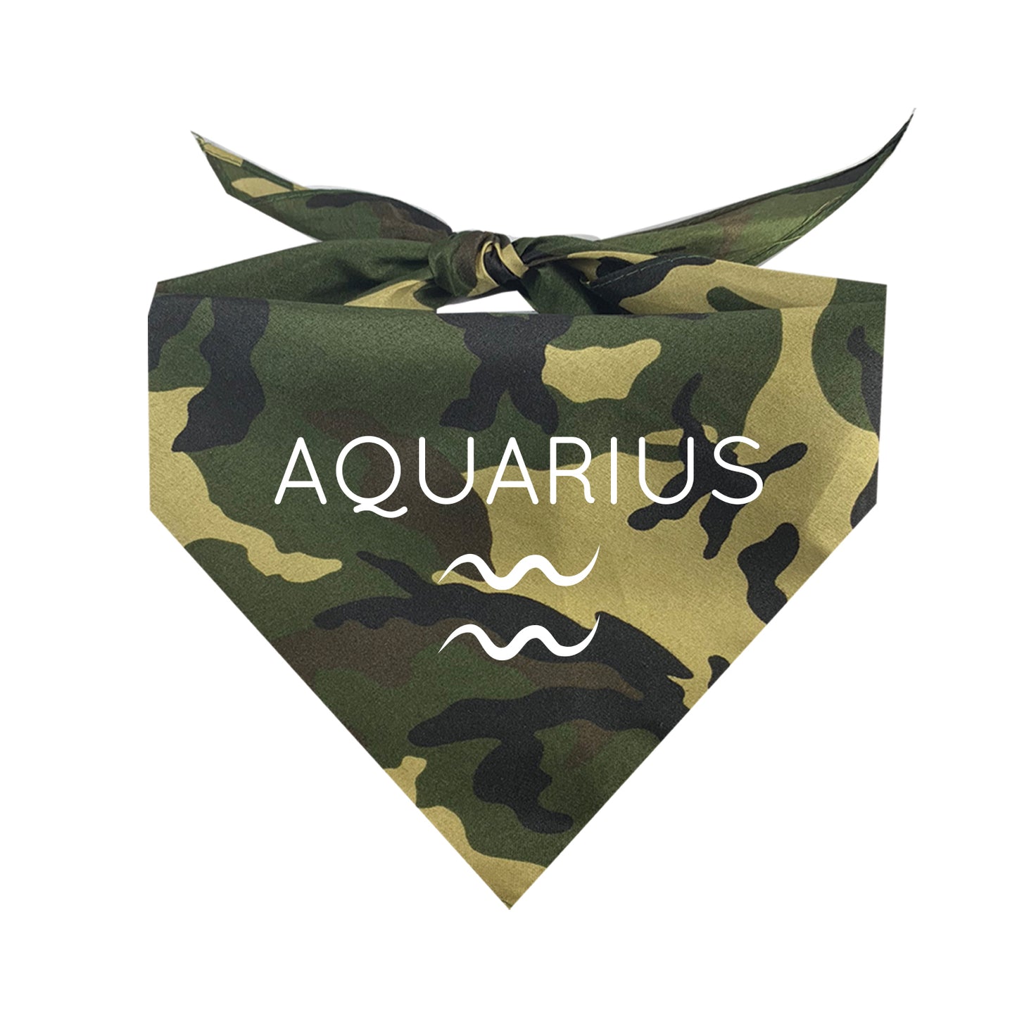 Aquarius Zodiac Horoscope Sign Triangle Dog Bandana