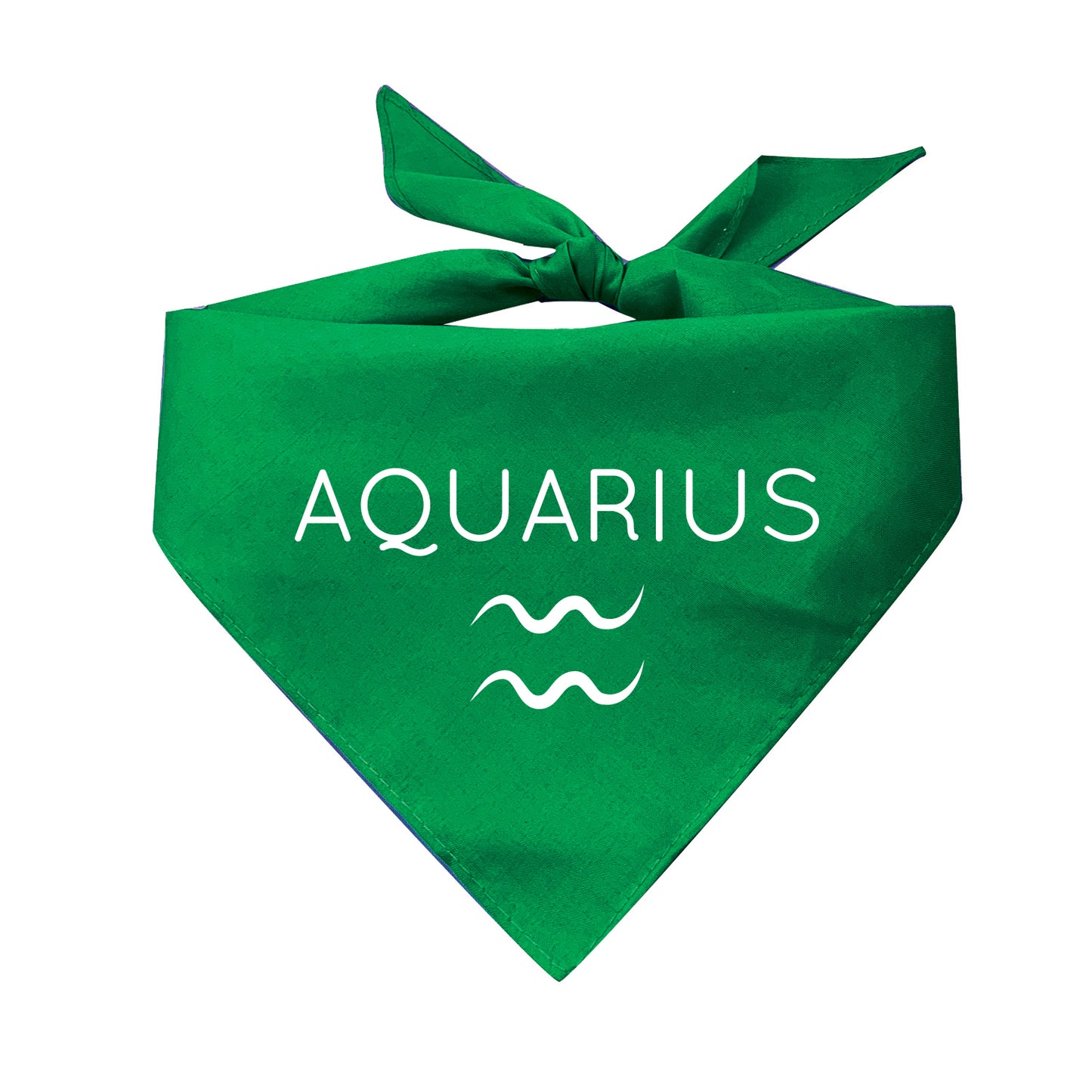 Aquarius Zodiac Horoscope Sign Triangle Dog Bandana