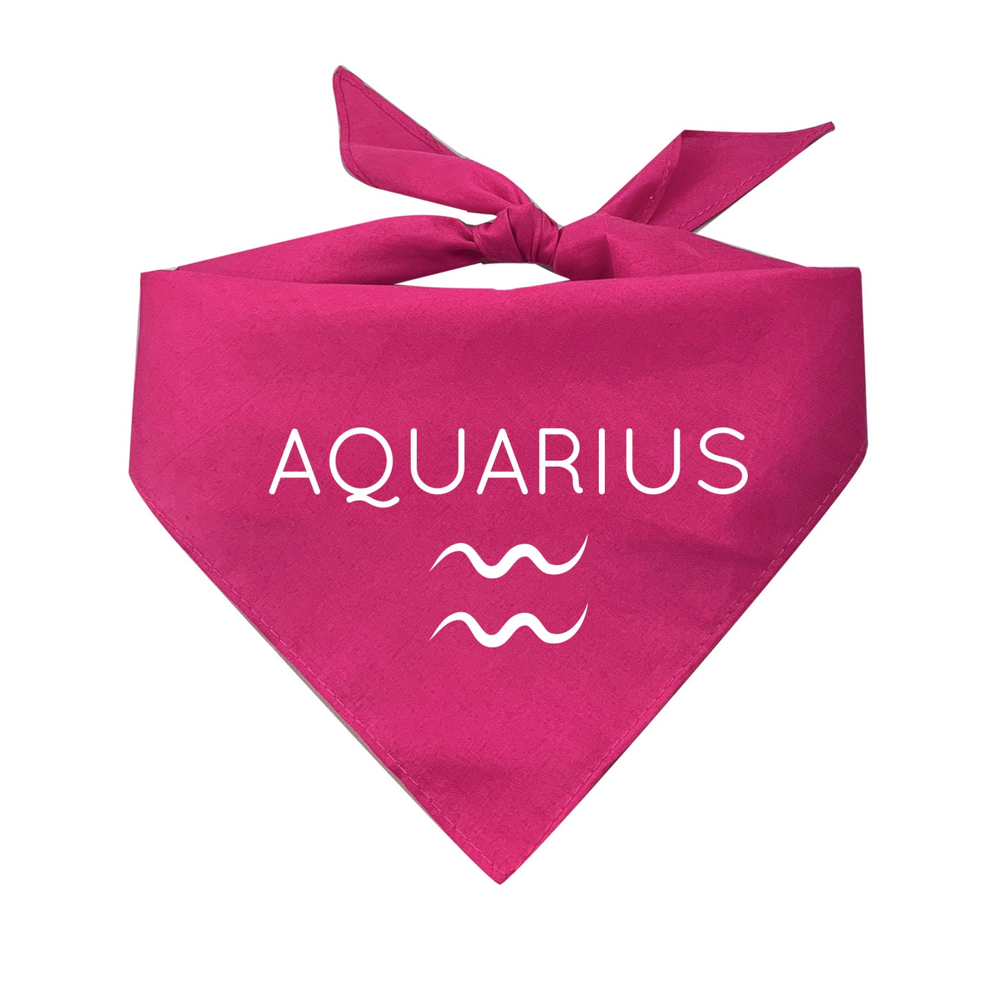 Aquarius Zodiac Horoscope Sign Triangle Dog Bandana