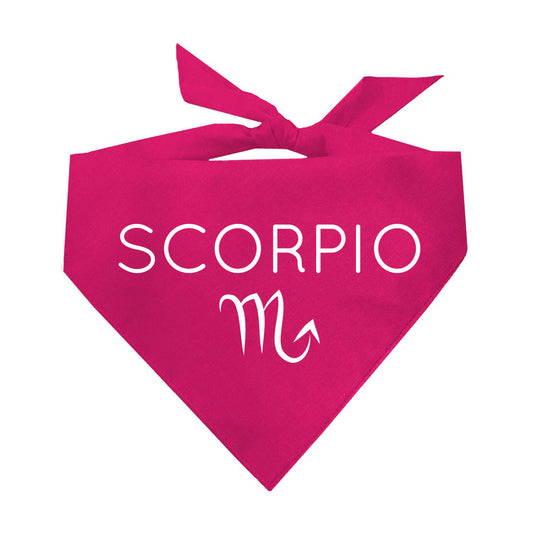 Scorpio Triangle Dog Bandana