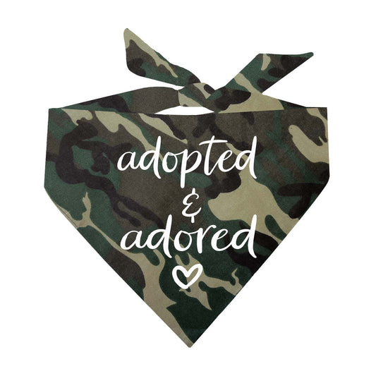 Adopted & Adored Triangle Dog Bandana