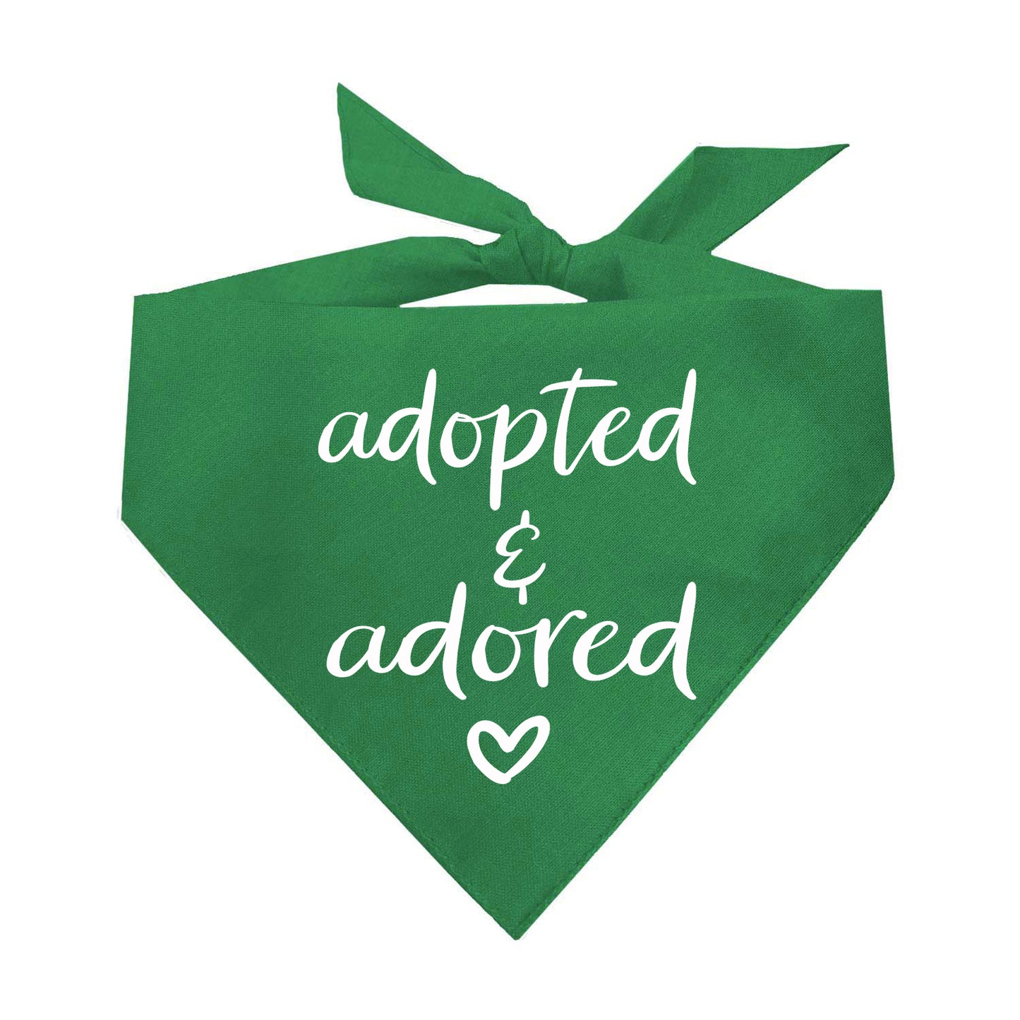 Adopted & Adored Triangle Dog Bandana