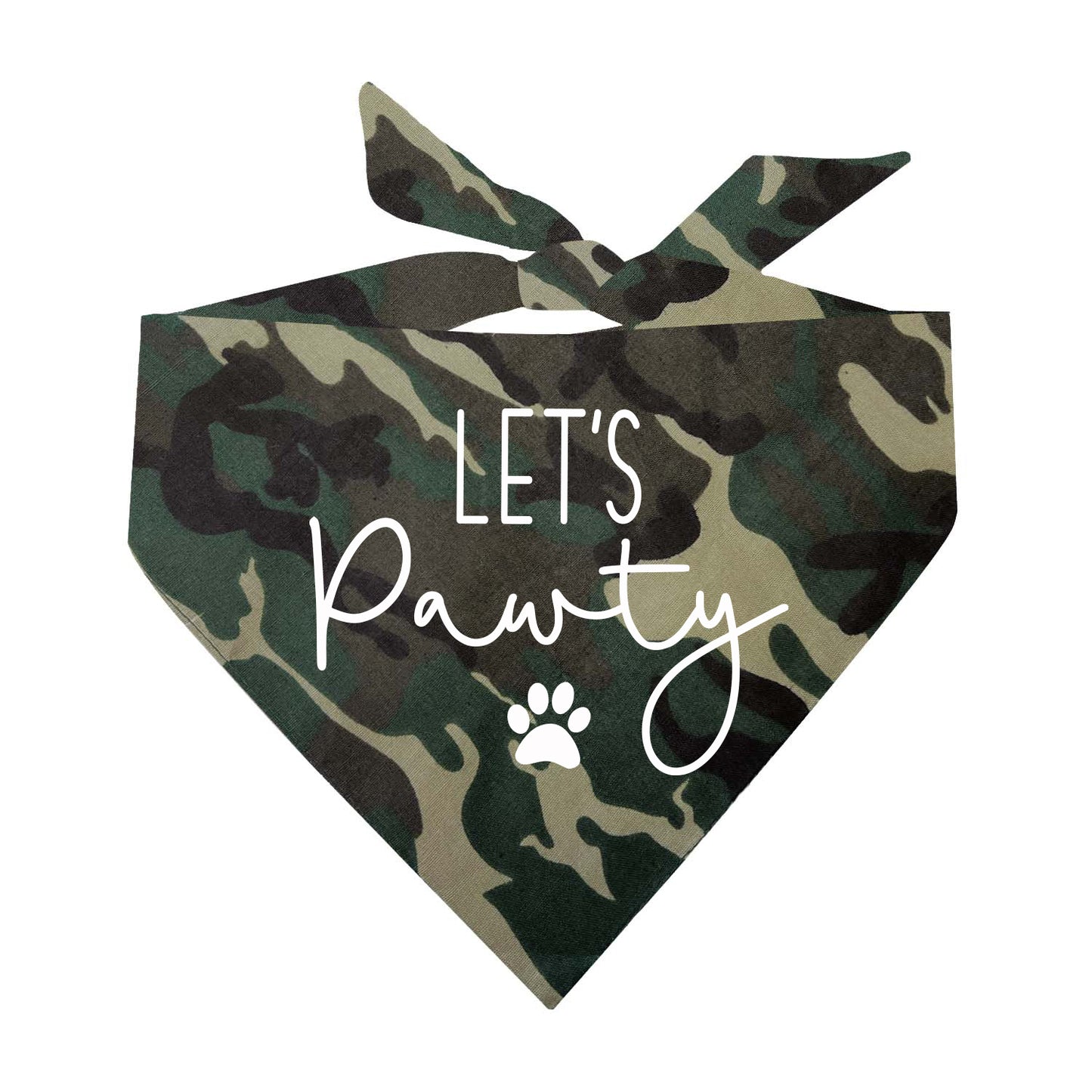 Let's Pawty Triangle Dog Bandana