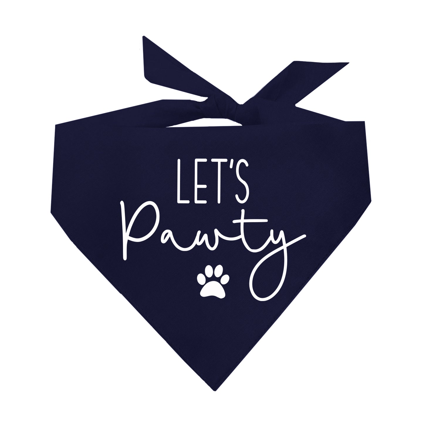 Let's Pawty Triangle Dog Bandana