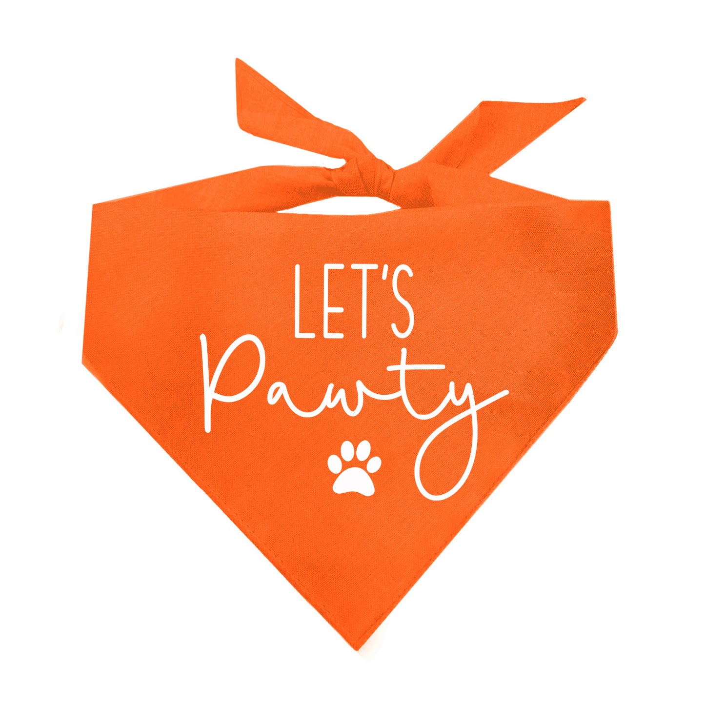 Let's Pawty Triangle Dog Bandana