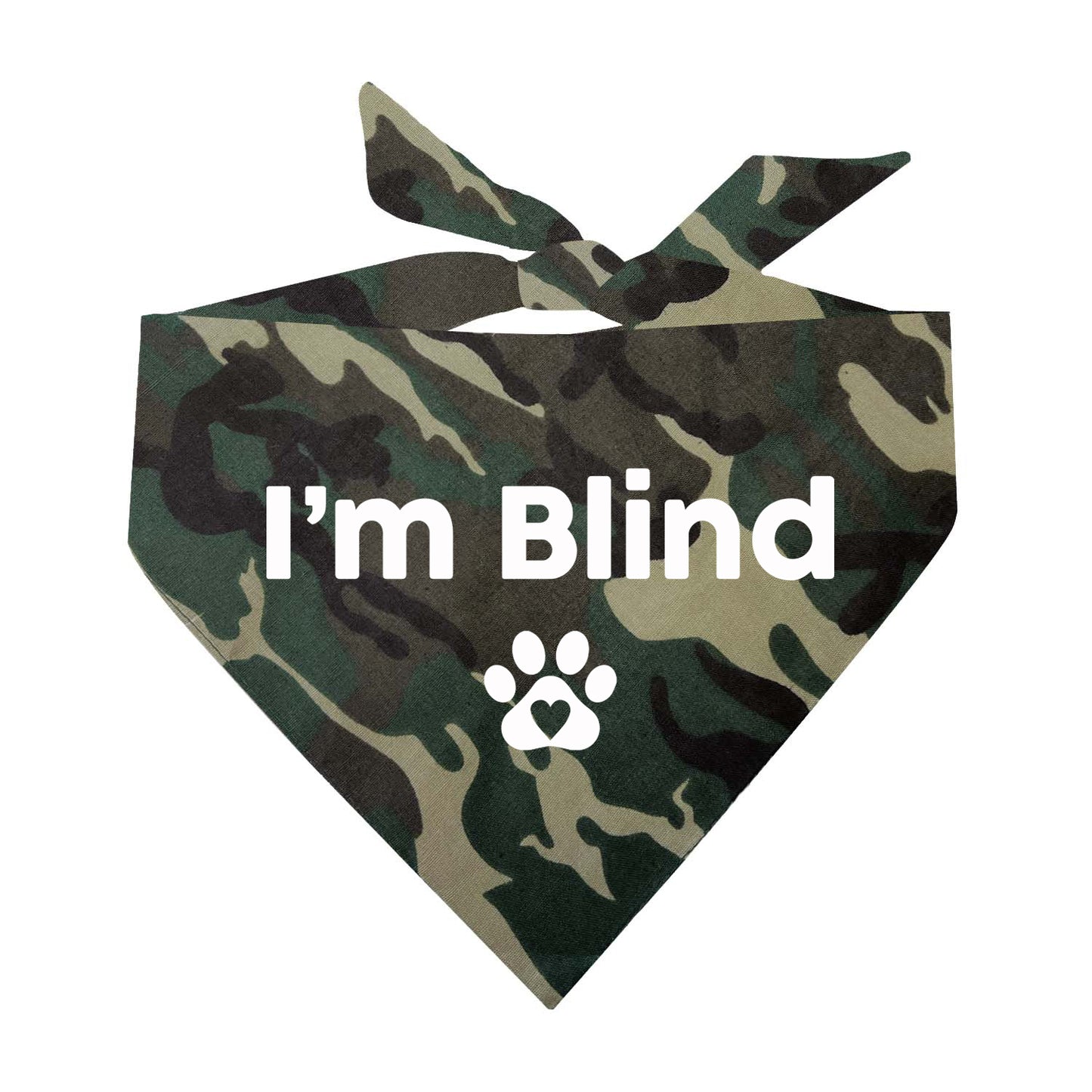 I'm Blind Triangle Dog Bandana