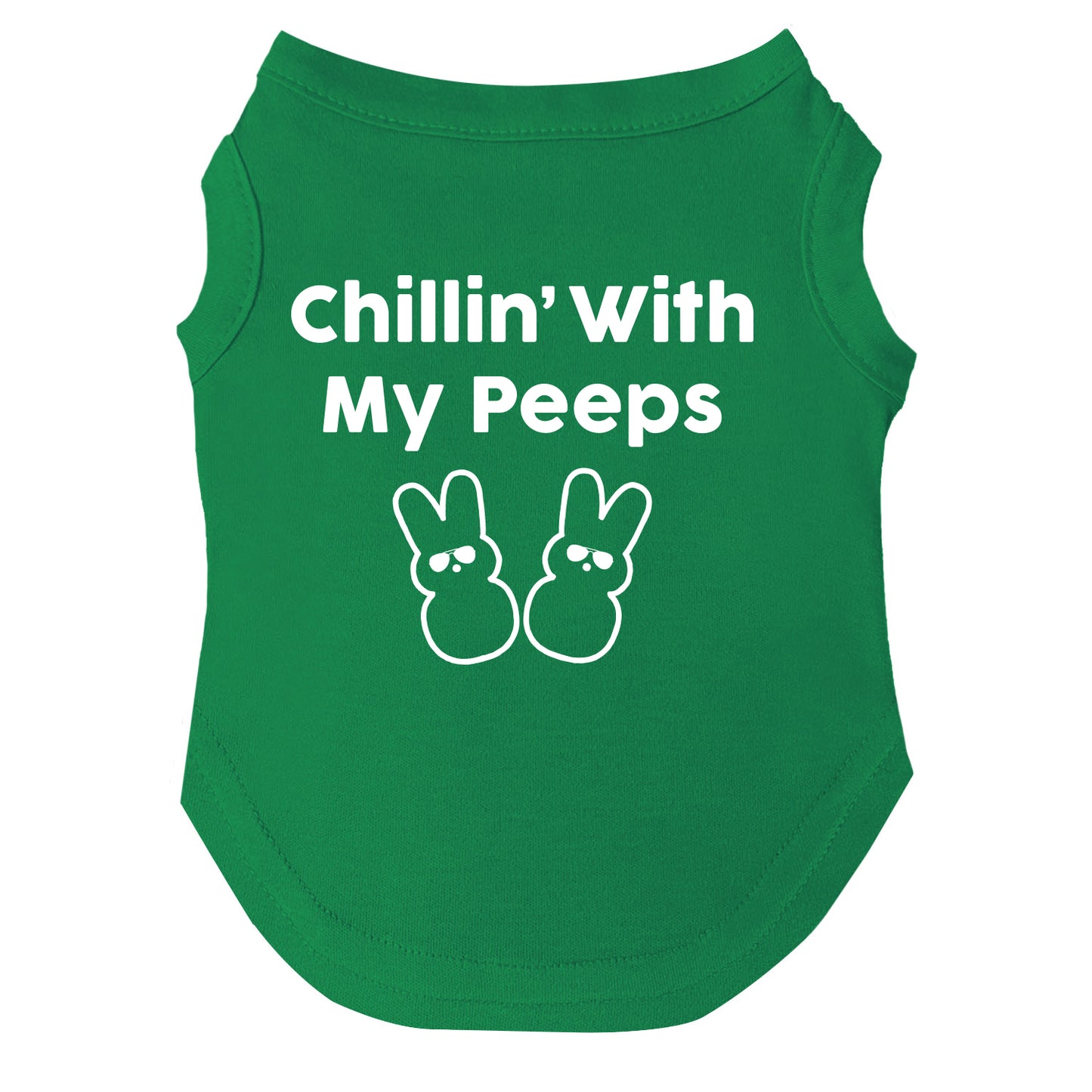 Chillin' With My Peeps Easter Dog Tee