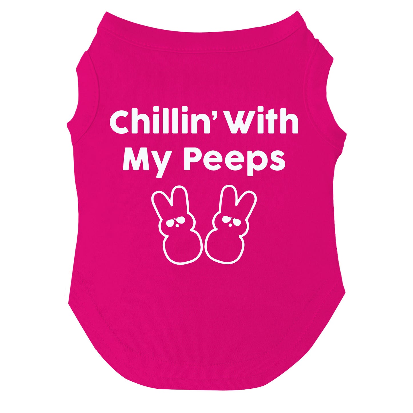Chillin' With My Peeps Easter Dog Tee