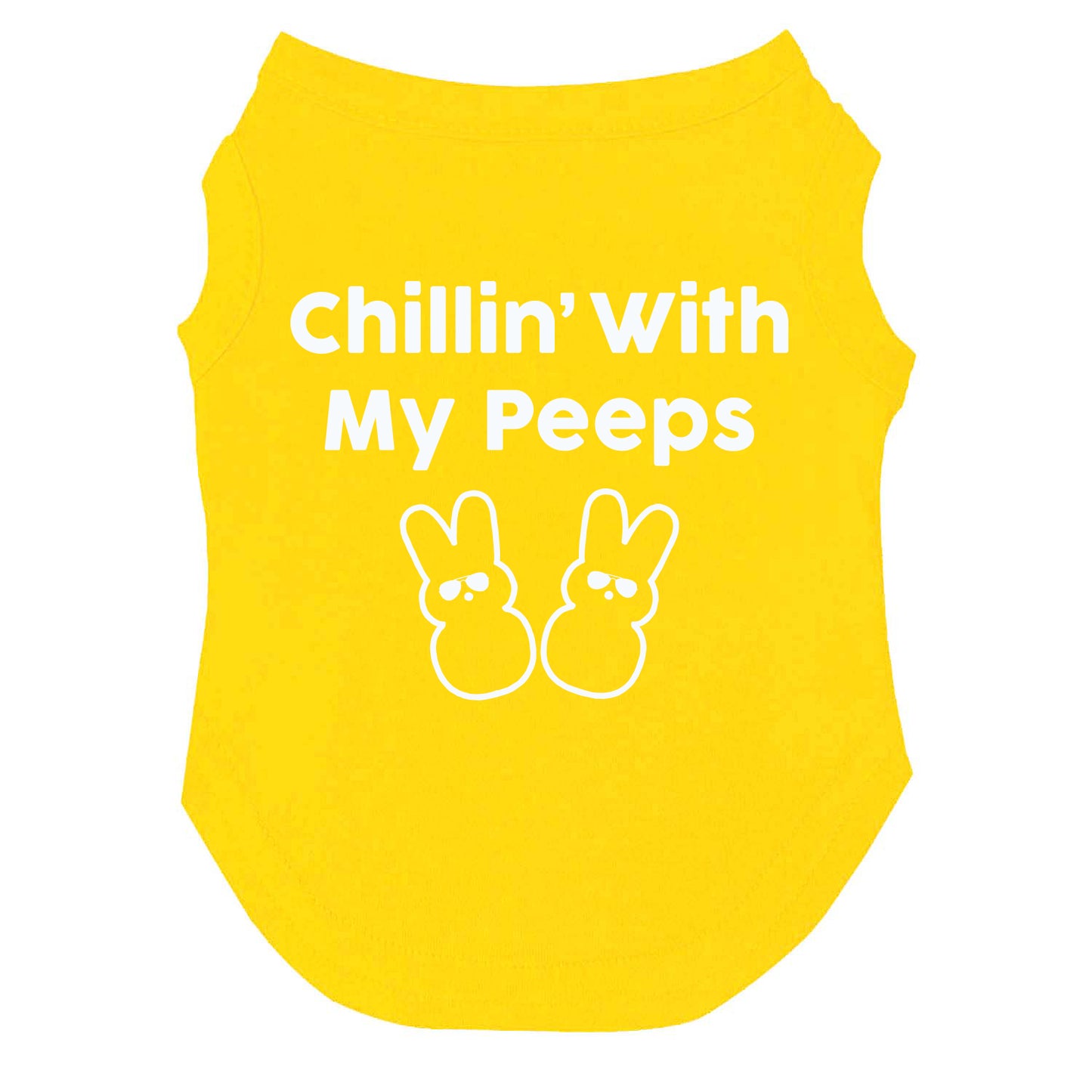 Chillin' With My Peeps Easter Dog Tee
