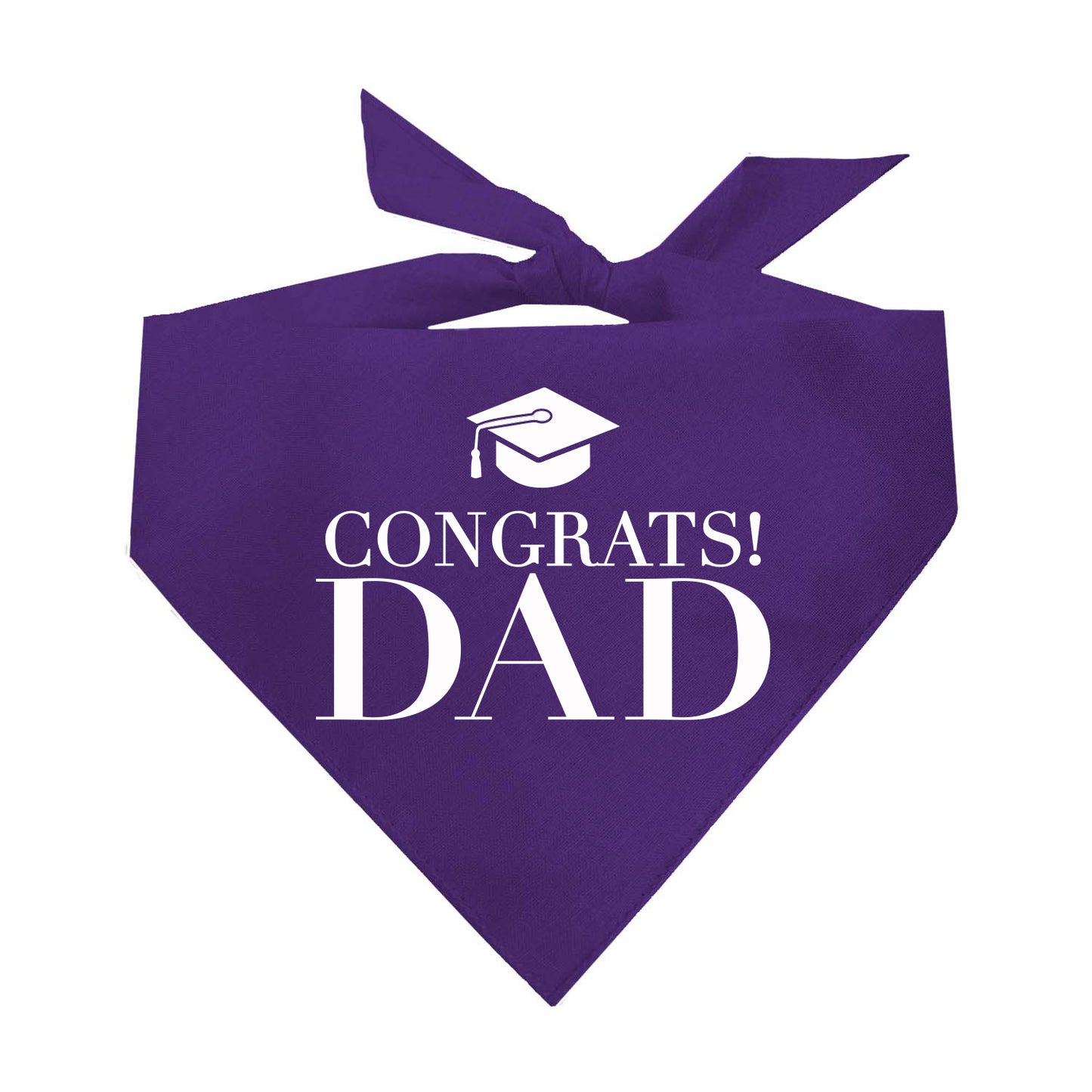 Congrats Dad Graduation Triangle Dog Bandana