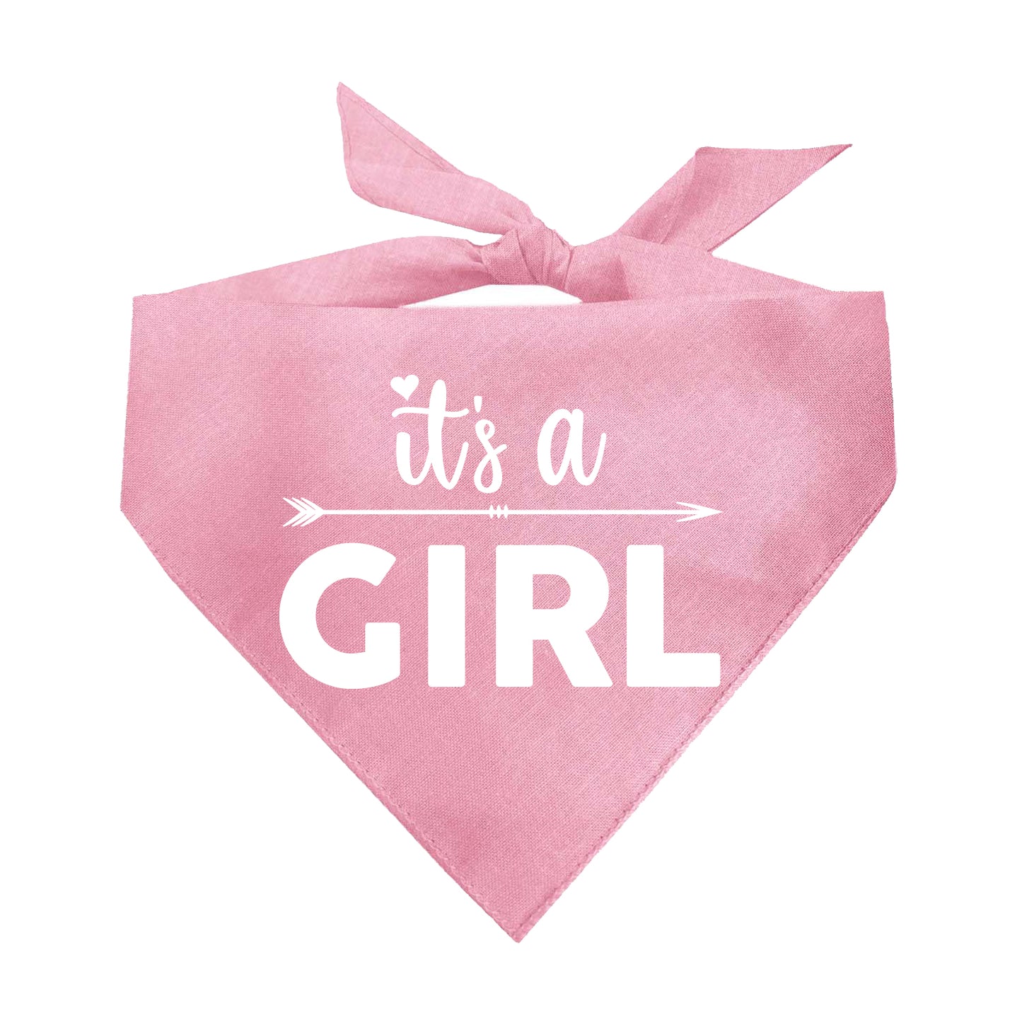 It's A Boy / It's A Girl Gender Reveal Arrow Triangle Dog Bandana (2 Bandana Set)