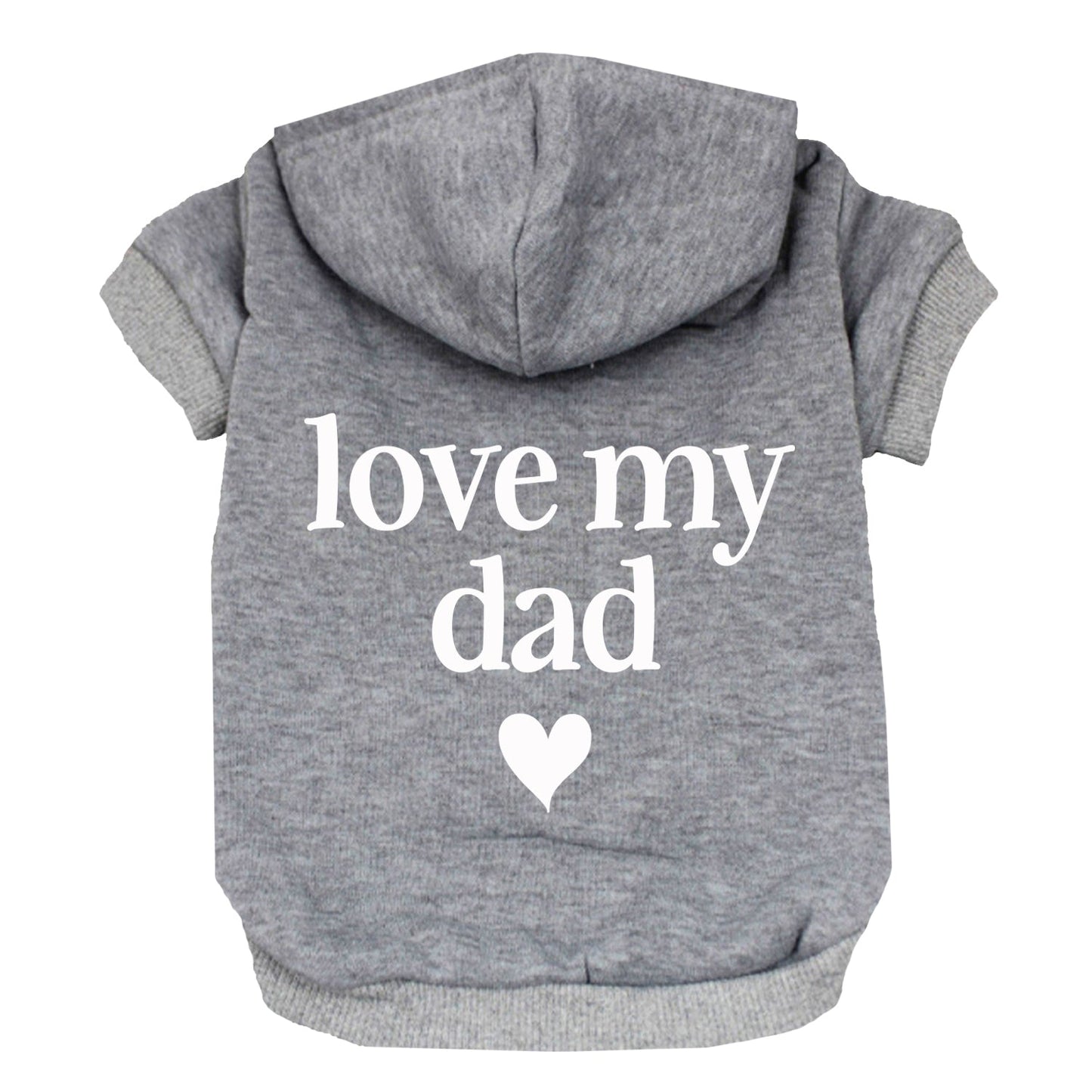 Love My Dad Dog Hoodie