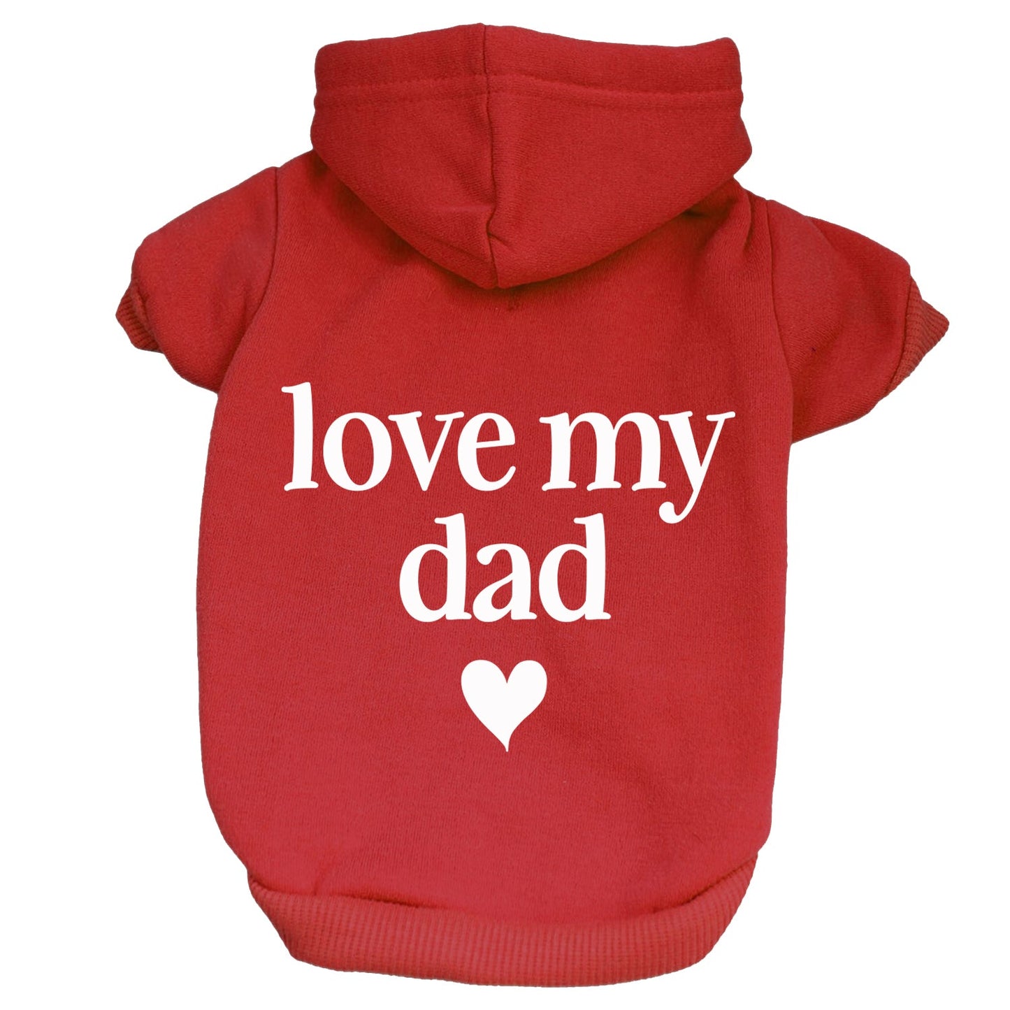 Love My Dad Dog Hoodie