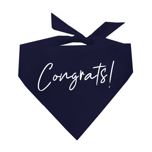 Congrats! Graduation Triangle Dog Bandana