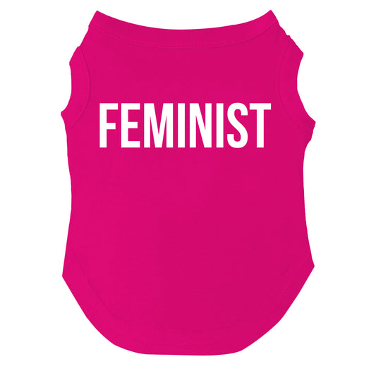 Feminist Dog Tee | Soft Cotton Blend | Made in USA | Empowering & Cute Pet Outfit