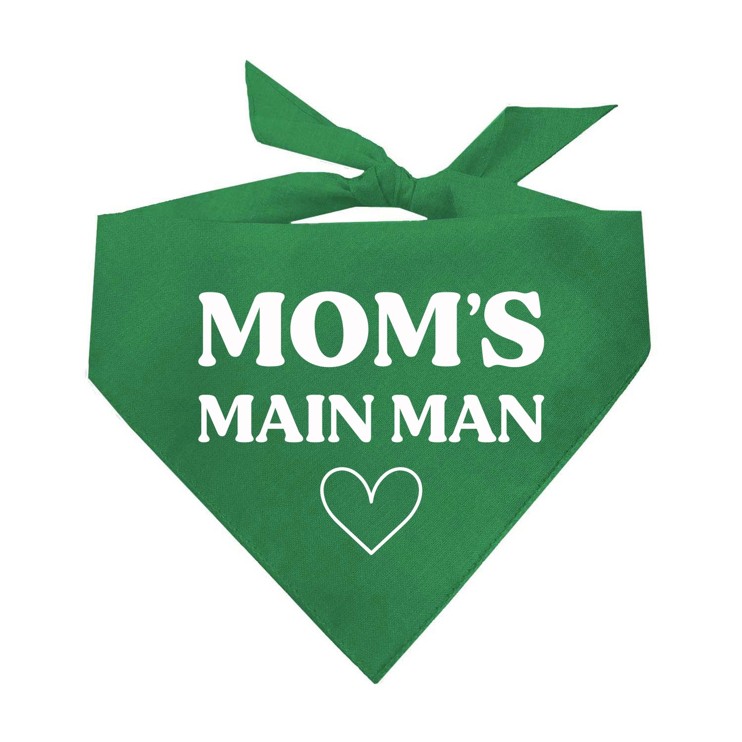 Mom's Main Man Triangle Dog Bandana