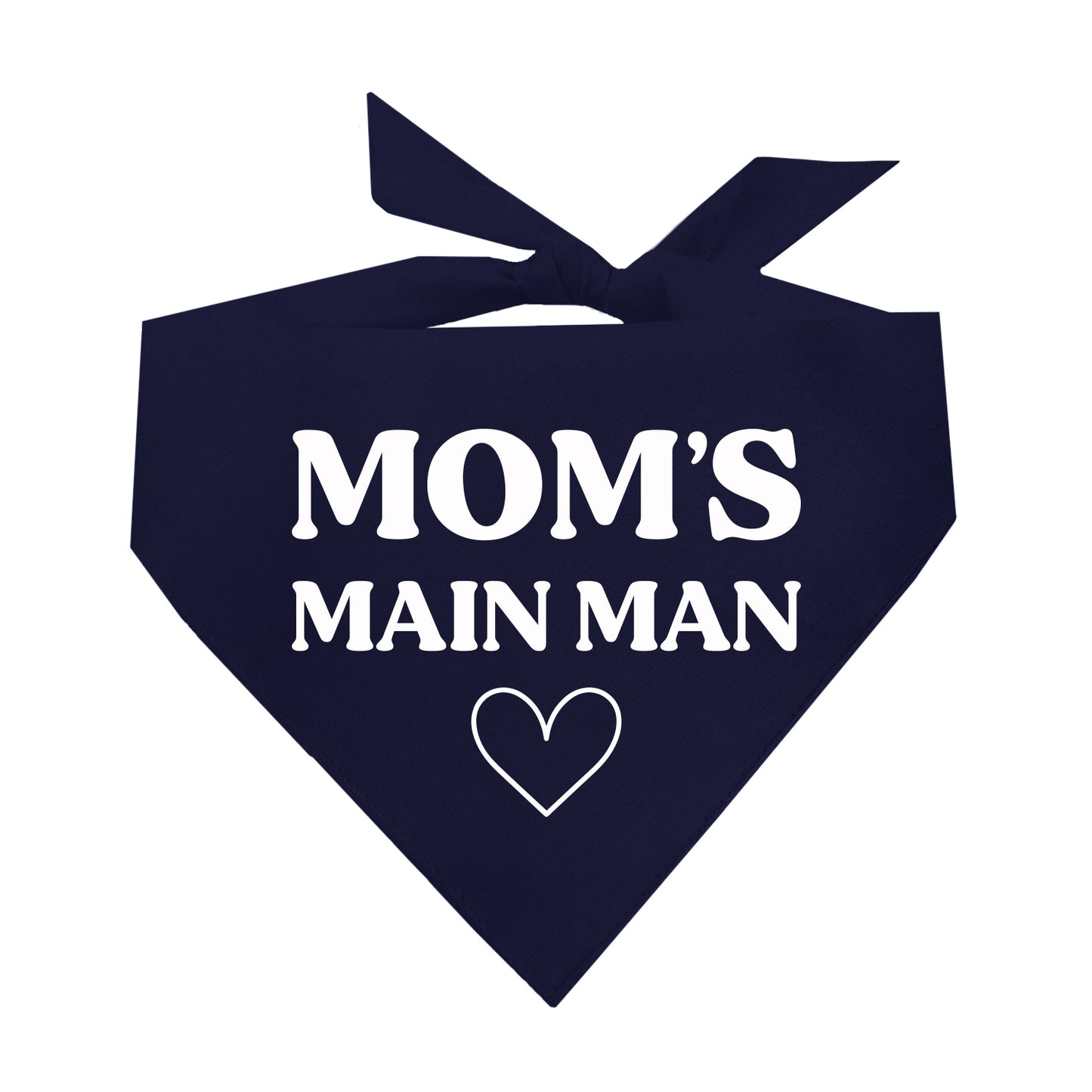 Mom's Main Man Triangle Dog Bandana