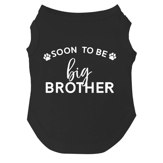 Soon to Be Big Brother Dog Tee | Soft Cotton Blend | Pregnancy Announcement Dog Shirt | Made in USA