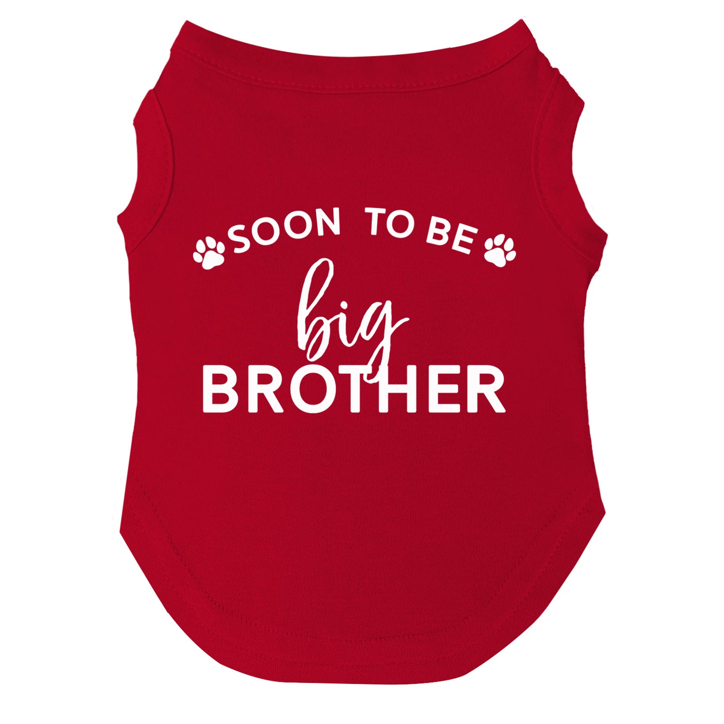 Soon to Be Big Brother Dog Tee | Soft Cotton Blend | Pregnancy Announcement Dog Shirt | Made in USA