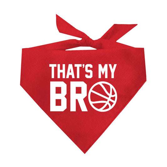 That's My Bro (Basketball) Triangle Dog Bandana