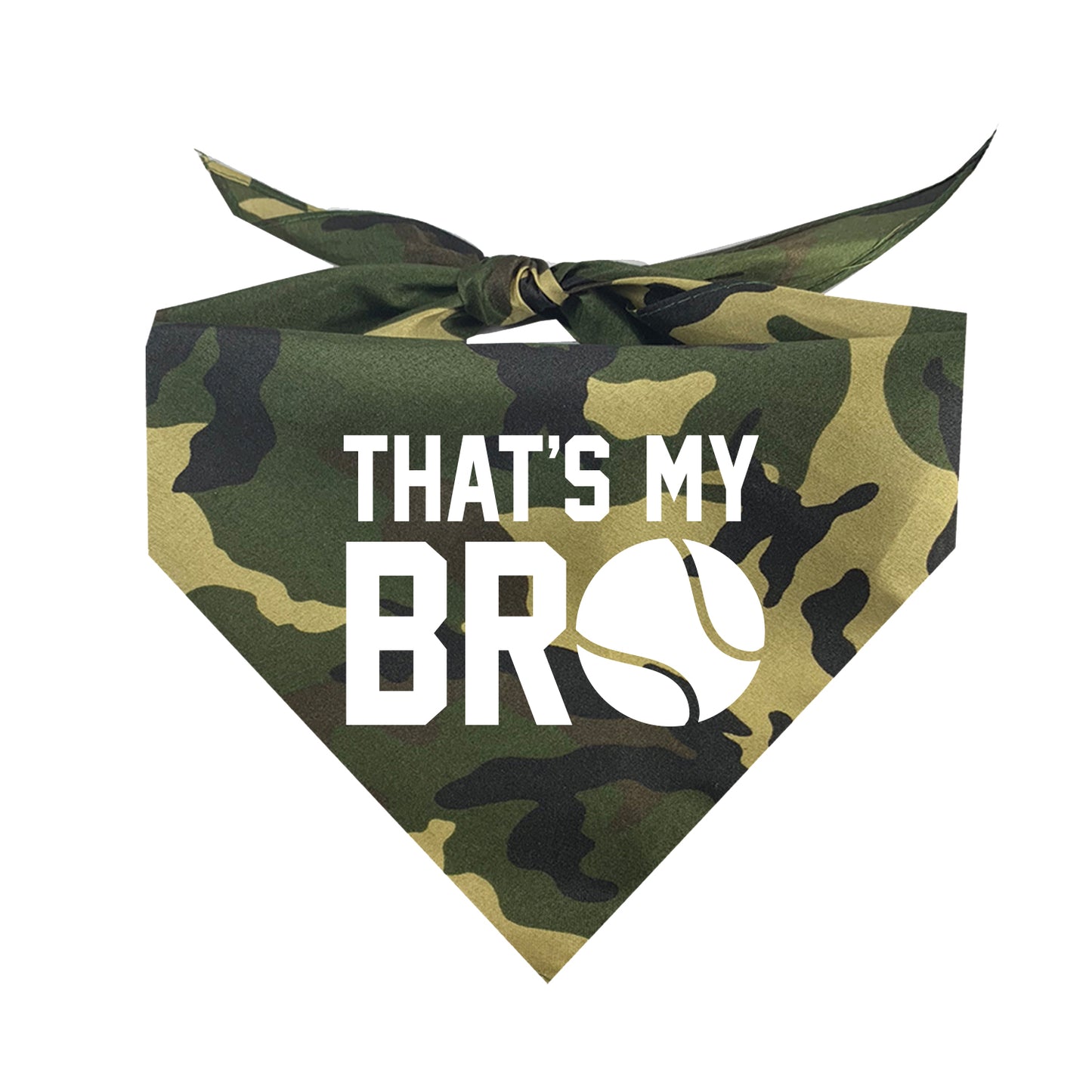 That's My Bro (Tennis) Triangle Dog Bandana