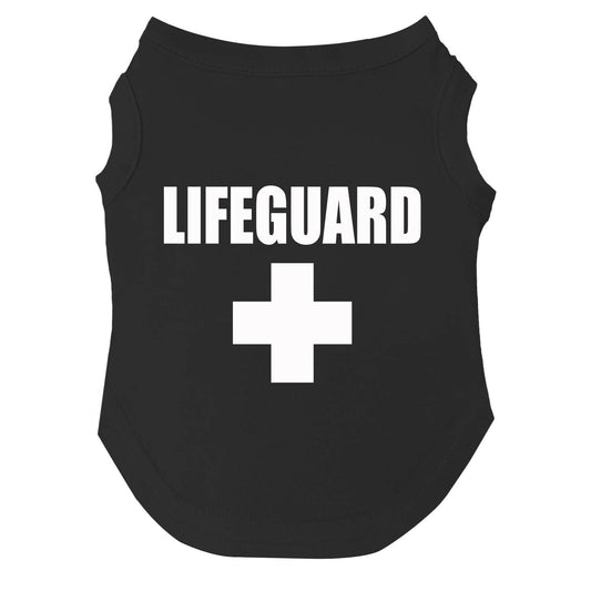 Lifeguard Dog Tee | Summer Beach Pet Shirt | Soft Cotton Blend | Made in USA