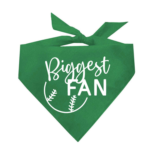 Biggest Fan (Baseball) Triangle Dog Bandana