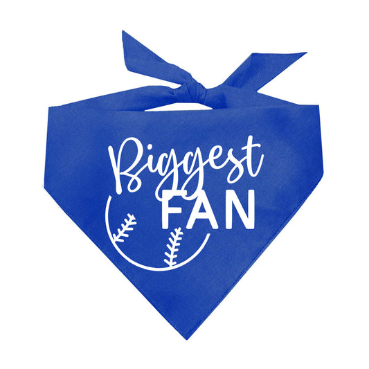 Biggest Fan (Baseball) Triangle Dog Bandana