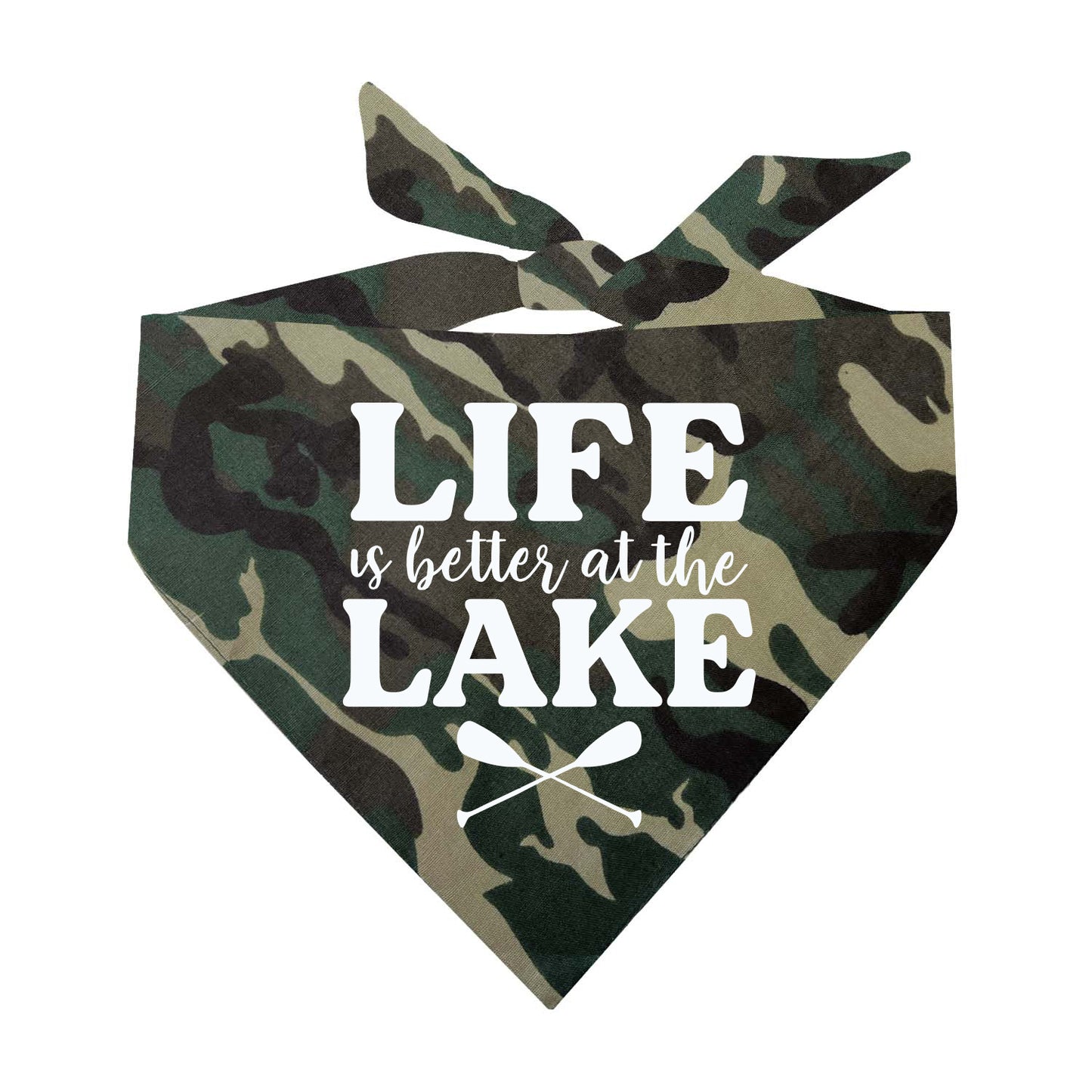 Life Is Better At The Lake Triangle Dog Bandana