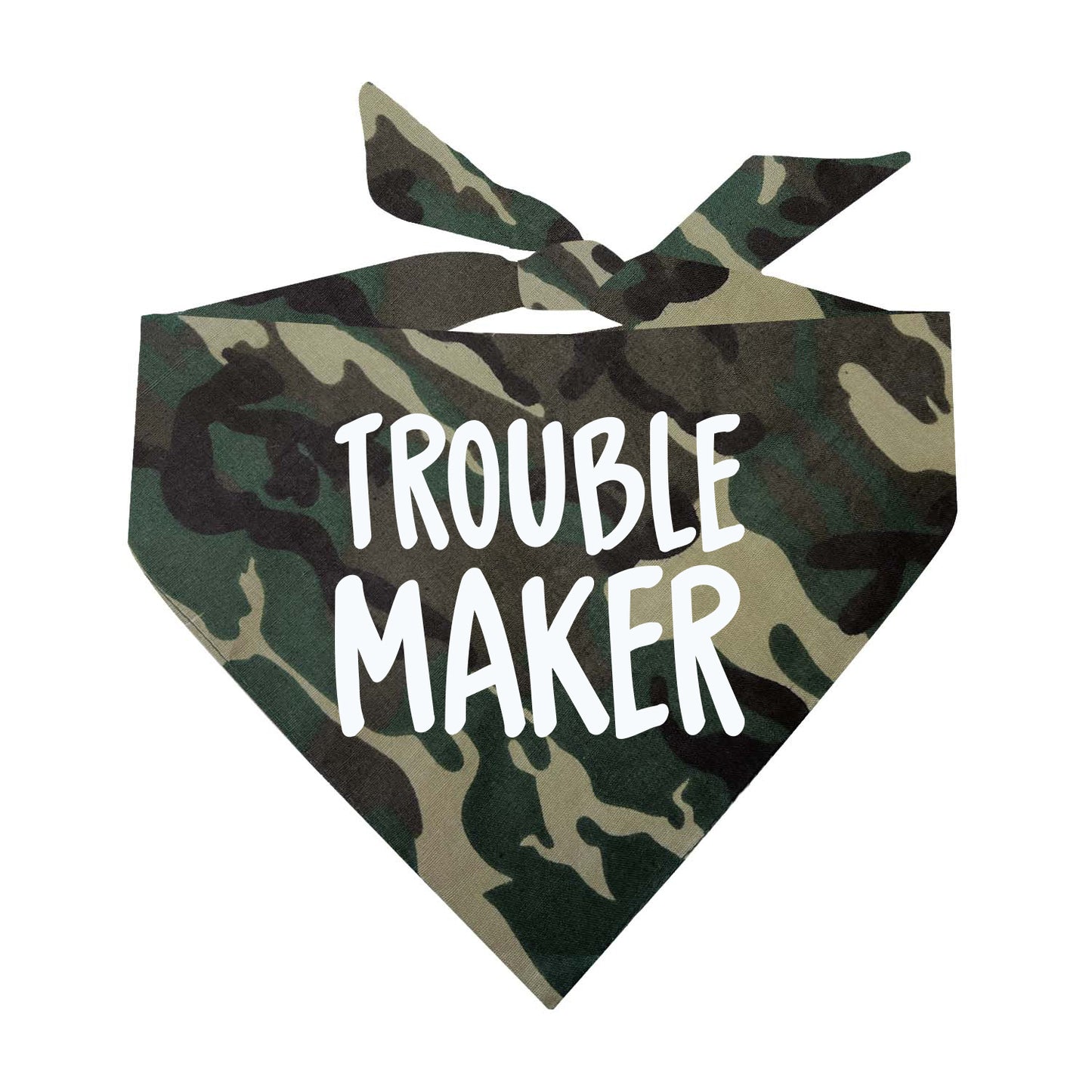 Trouble Maker Triangle Dog Bandana