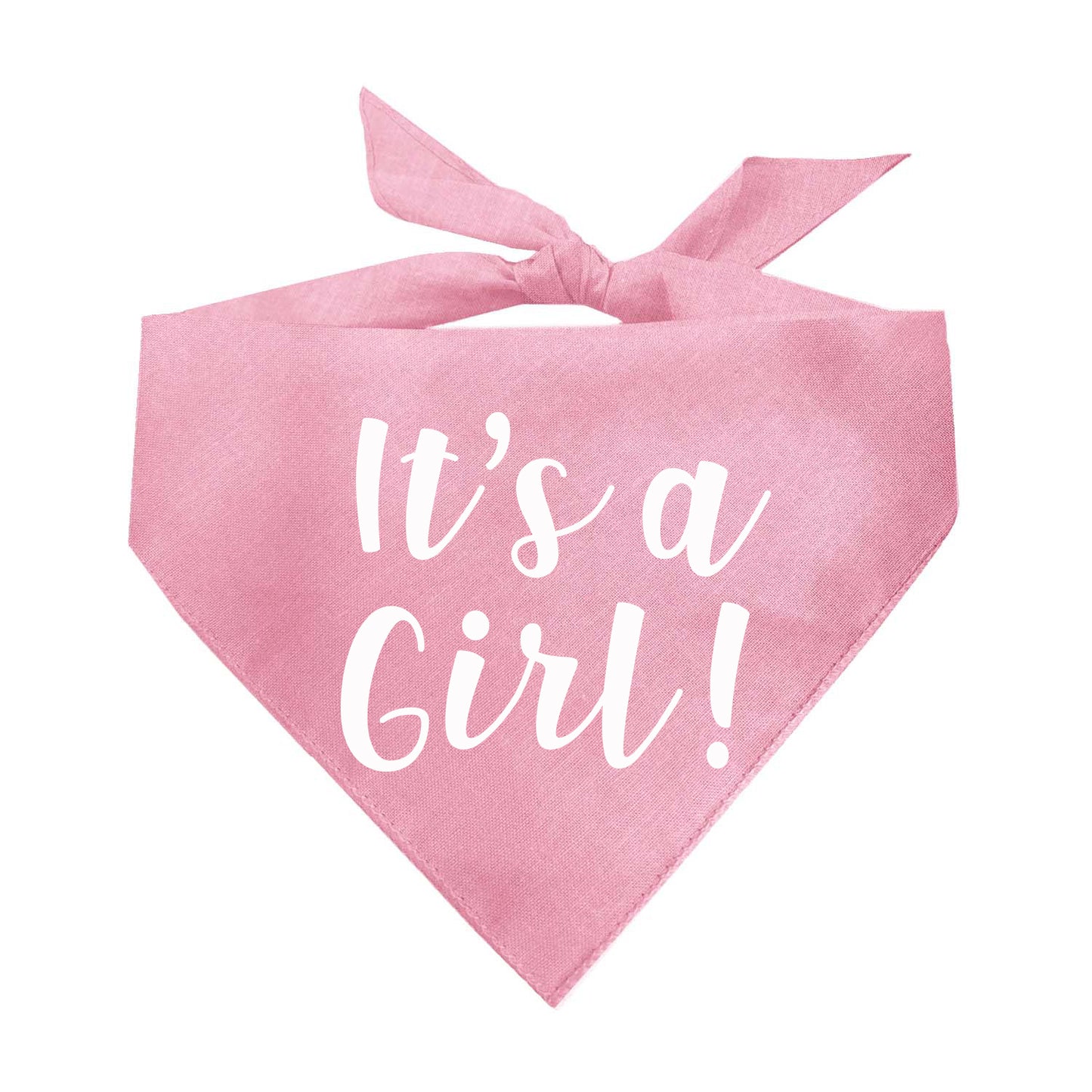 It's A Boy / It's A Girl Gender Reveal Triangle Dog Bandana