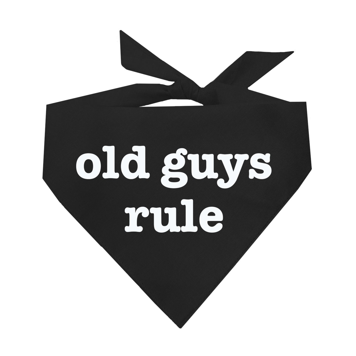 Old Guys Rule Triangle Dog Bandana