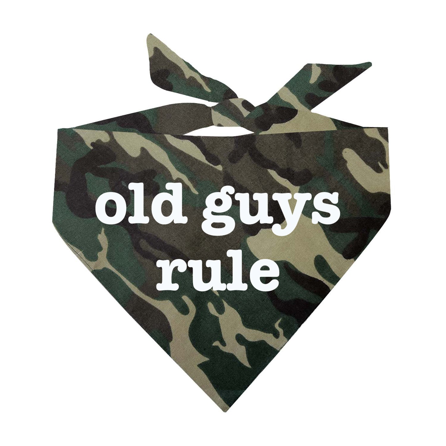 Old Guys Rule Triangle Dog Bandana