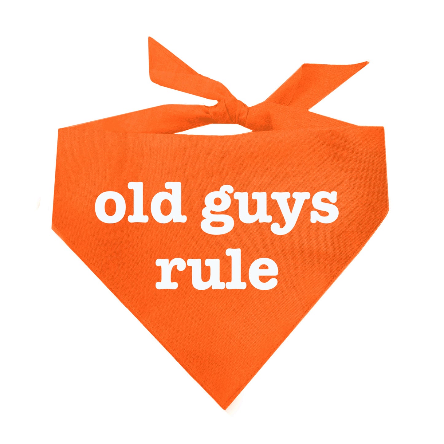 Old Guys Rule Triangle Dog Bandana