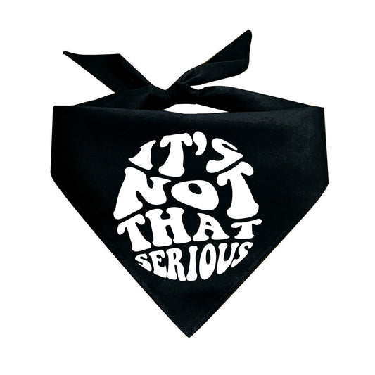 It's Not That Serious Triangle Dog Bandana