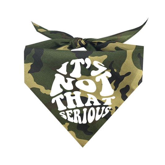 It's Not That Serious Triangle Dog Bandana