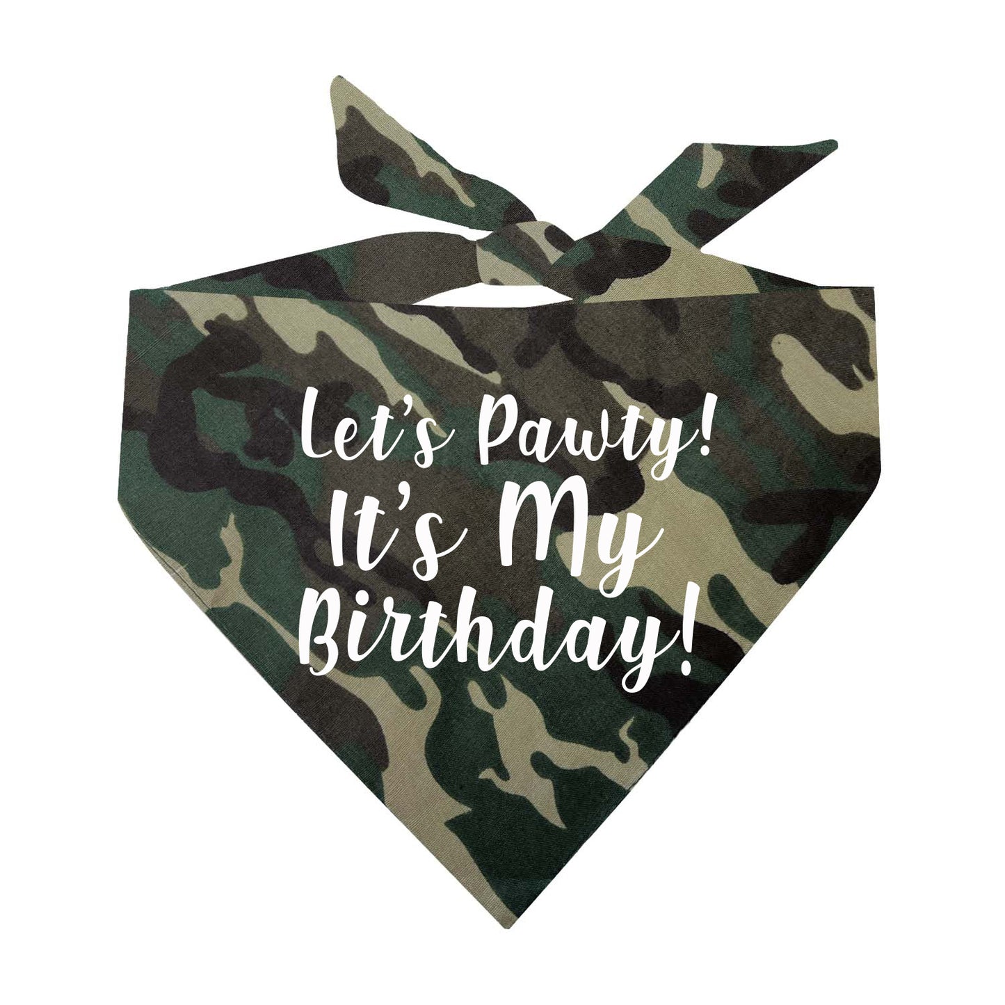 Let's Party It's My Birthday Triangle Dog Bandana