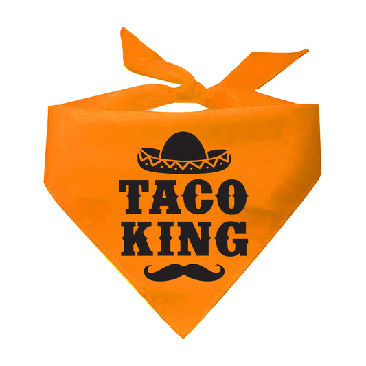 Taco King Triangle Dog Bandana