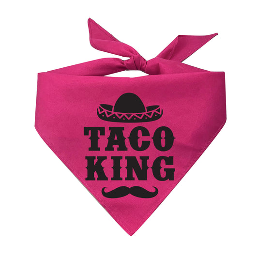 Taco King Triangle Dog Bandana