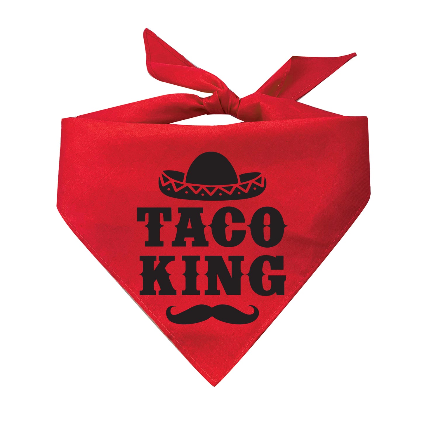 Taco King Triangle Dog Bandana