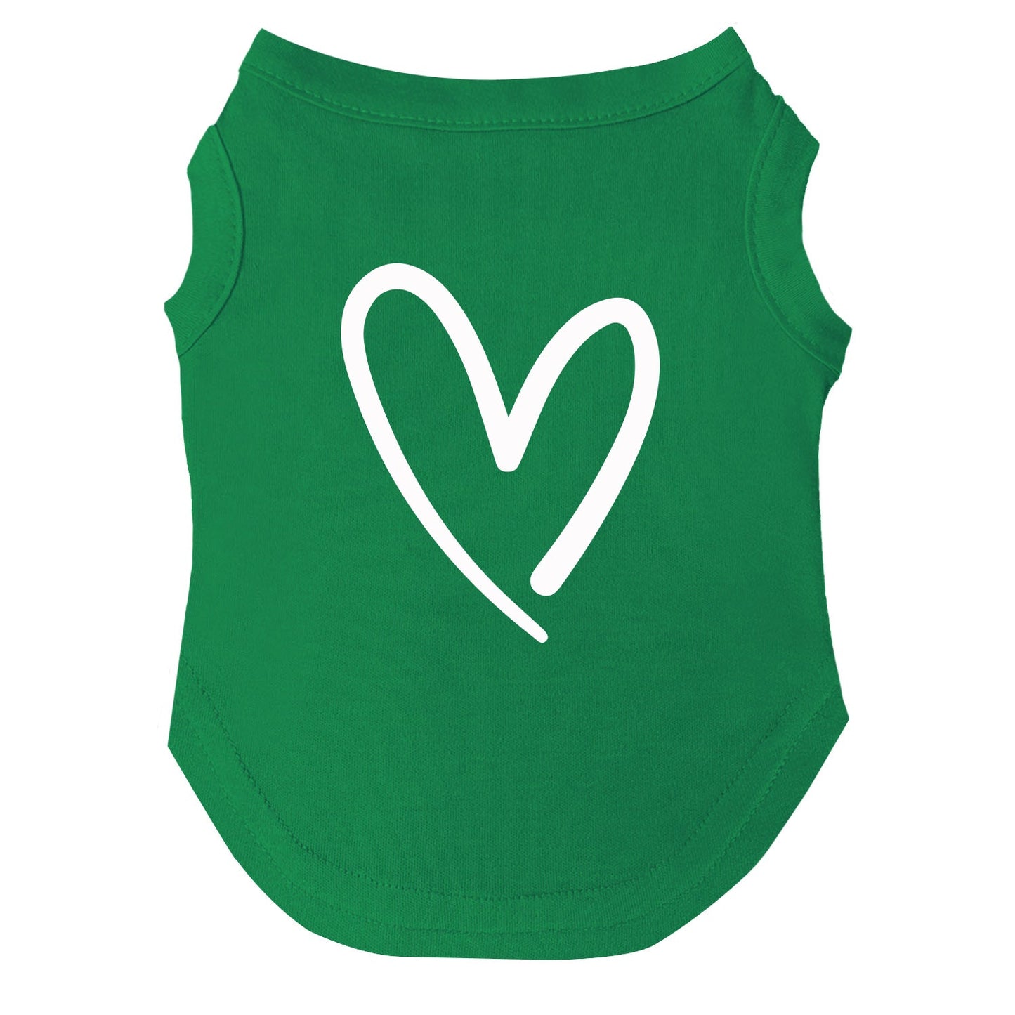 Heart Dog Valentine's Day Dog Tee