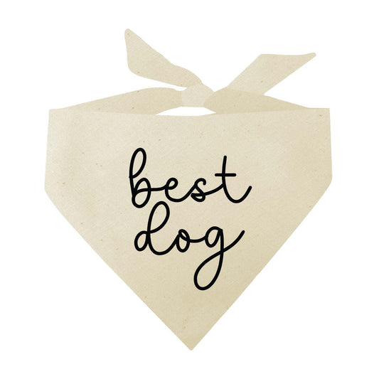 Best Dog (Black) Wedding Triangle Dog Bandana