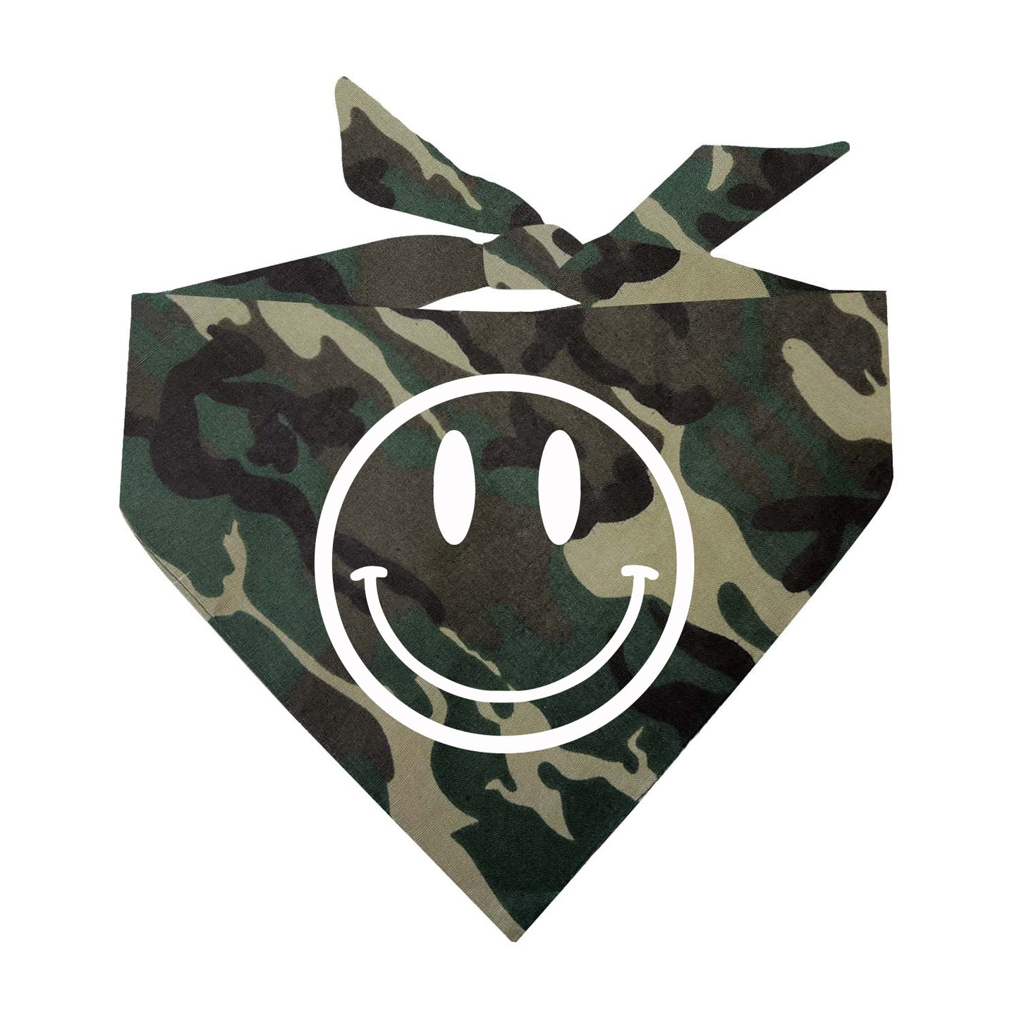 Smile Face Triangle Dog Bandana