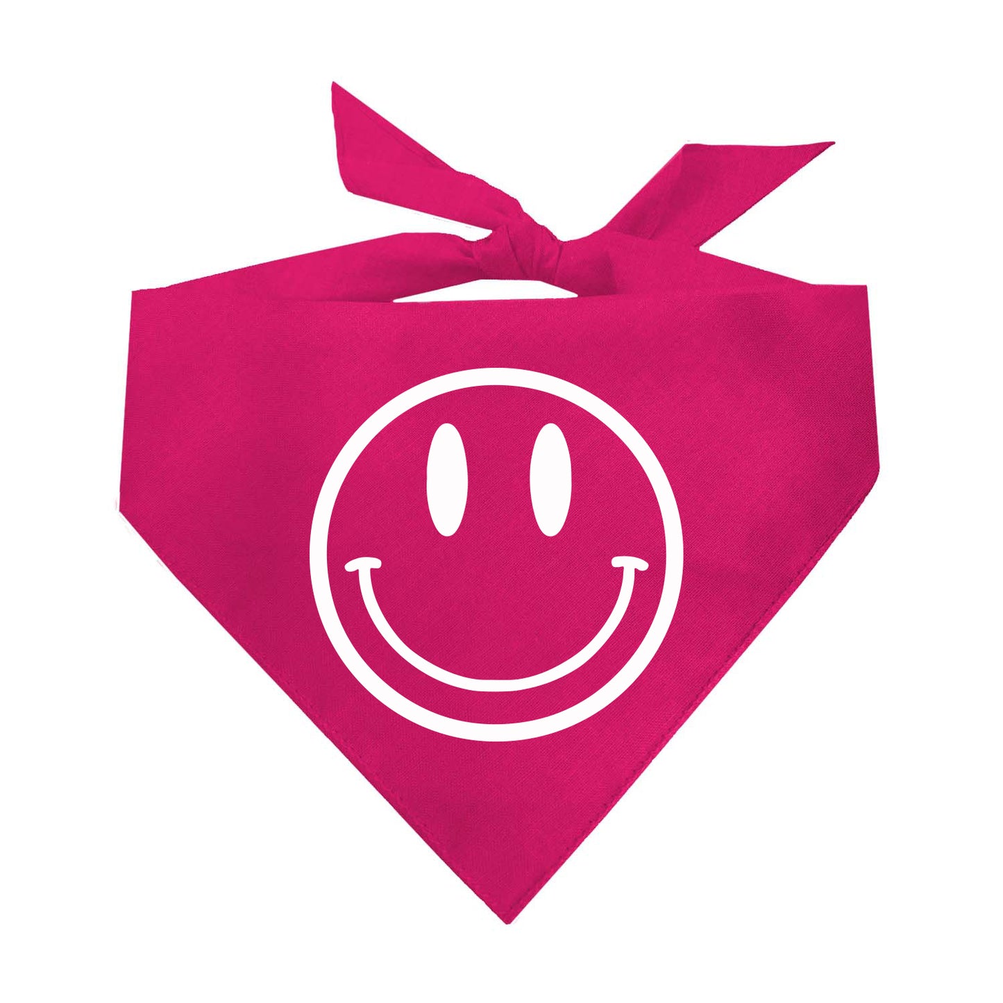 Smile Face Triangle Dog Bandana