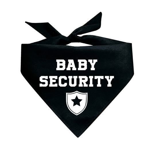 Baby Security With Badge Triangle Dog Bandana