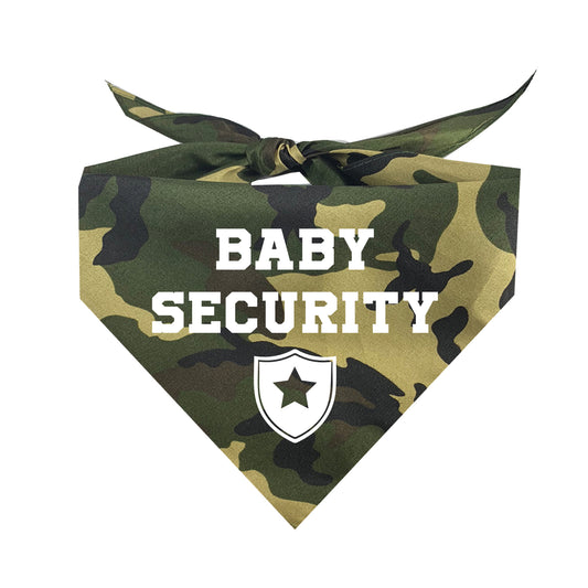 Baby Security With Badge Triangle Dog Bandana