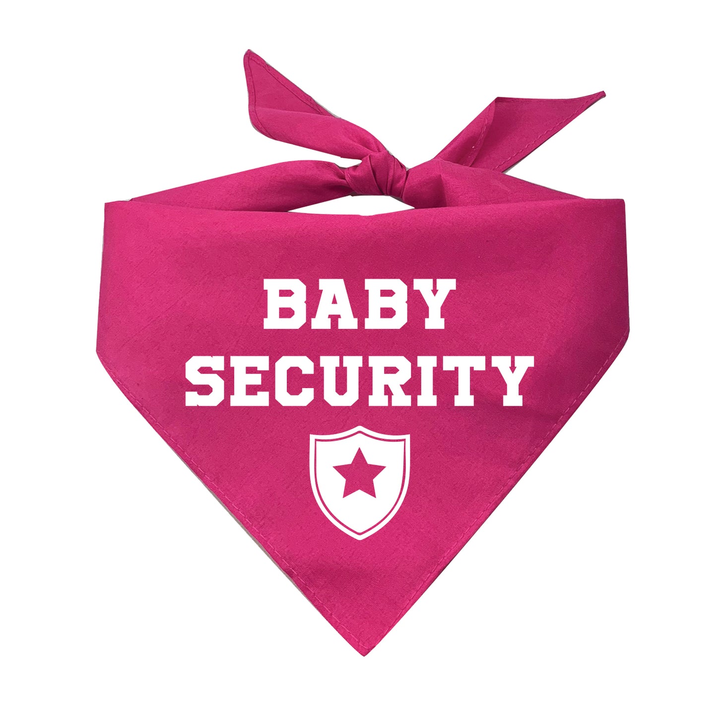 Baby Security With Badge Triangle Dog Bandana