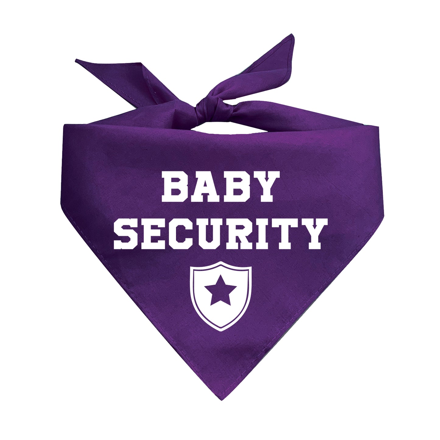 Baby Security With Badge Triangle Dog Bandana