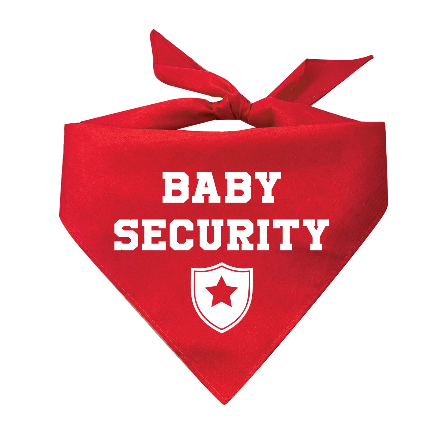 Baby Security With Badge Triangle Dog Bandana